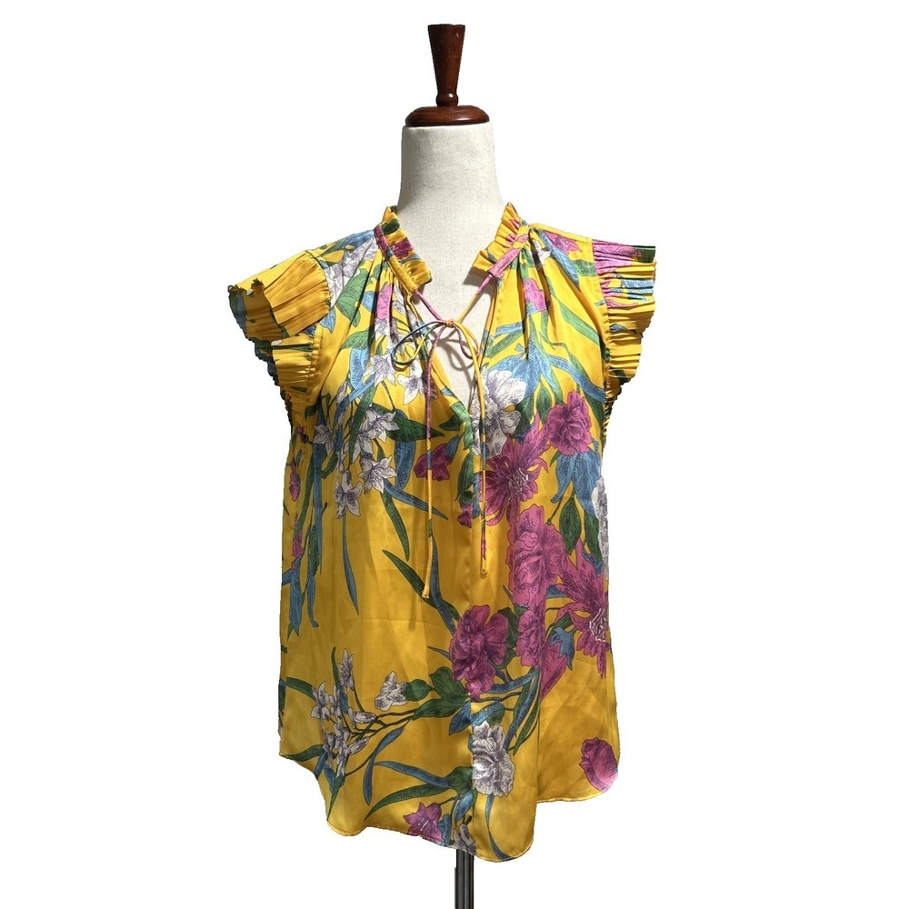 Current Air Los Angeles Women's Top Size Small Flutter Sleeve Anthropologie